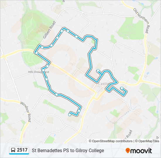 2517 bus Line Map