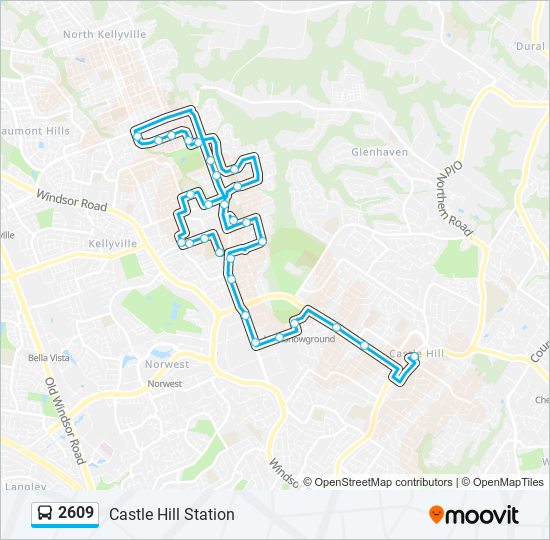 2609 bus Line Map