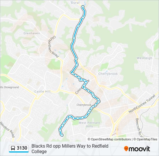 3130 bus Line Map