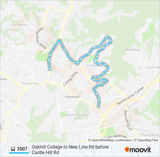 3507 bus Line Map