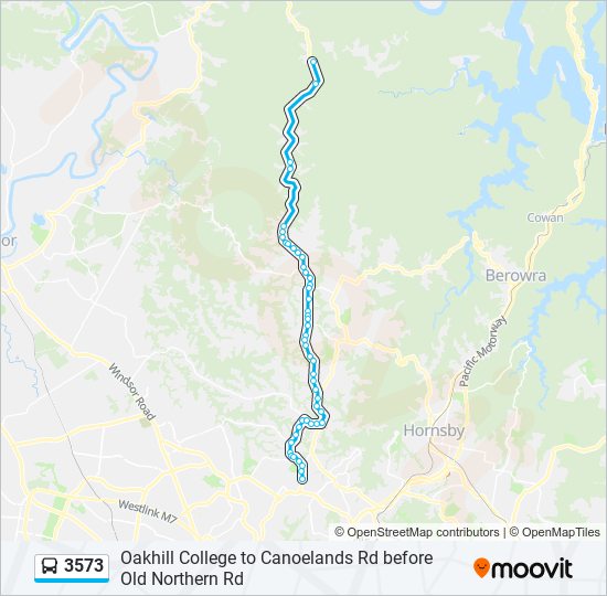 3573 bus Line Map