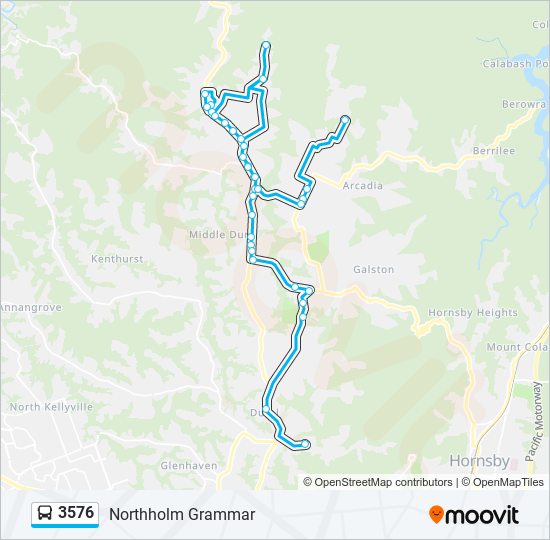 3576 bus Line Map