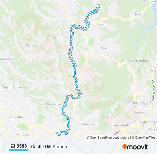 3583 bus Line Map