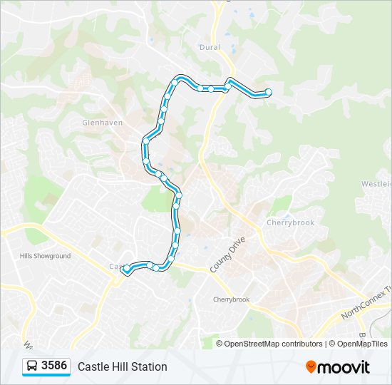 3586 bus Line Map