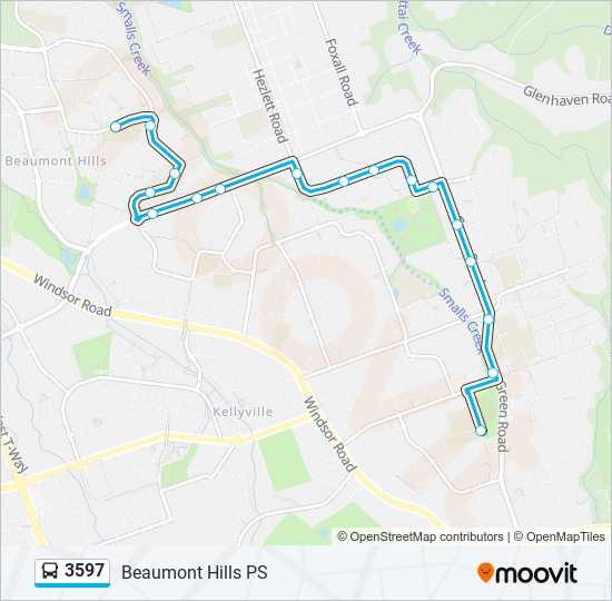 3597 bus Line Map