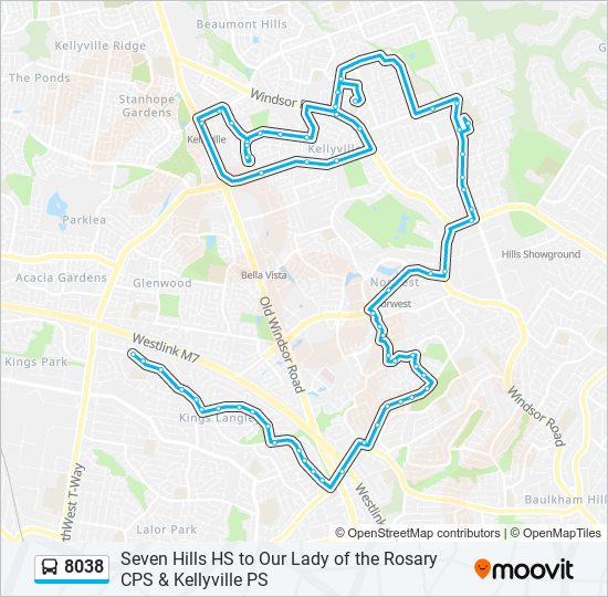 8038 bus Line Map