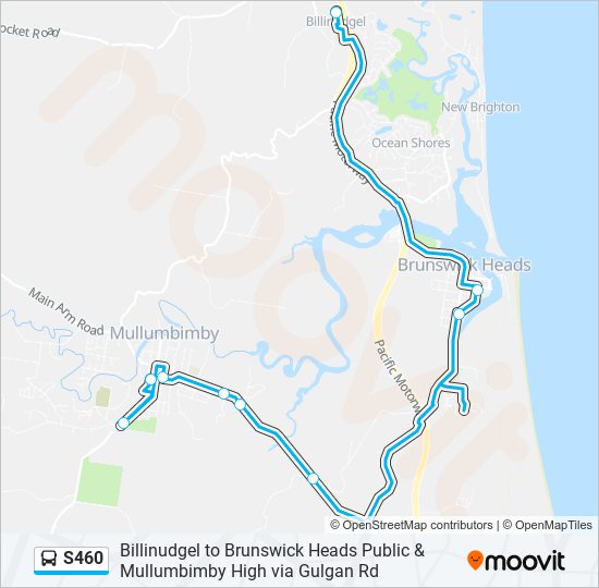 Mapa de S460 de autobús