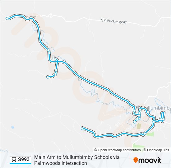 s993 Route: Schedules, Stops & Maps - Mullumbimby Schools (Updated)