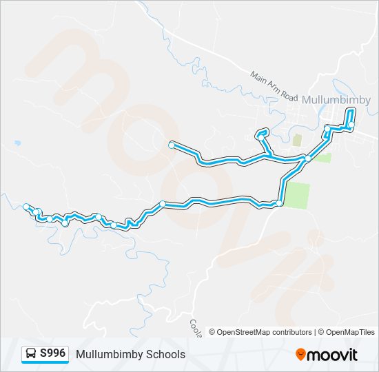 s996 Route: Schedules, Stops & Maps - Mullumbimby Schools (Updated)