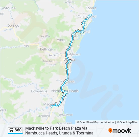 Mapa de 360 de autobús