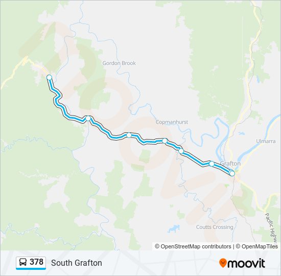 378 bus Line Map