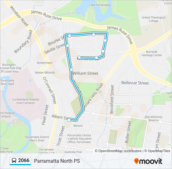 2066 bus Line Map