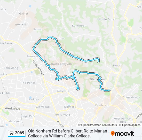 2069 bus Line Map