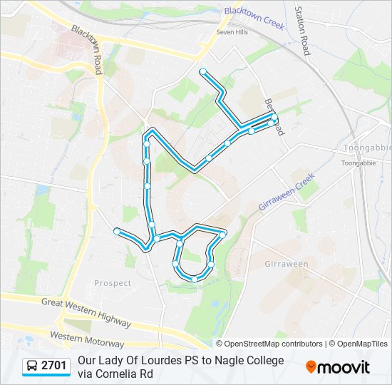 2701 bus Line Map