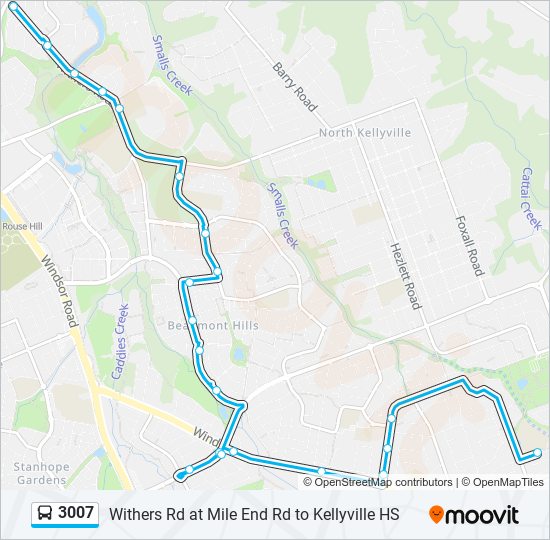 3007 bus Line Map