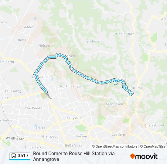 Mapa de 3517 de autobús