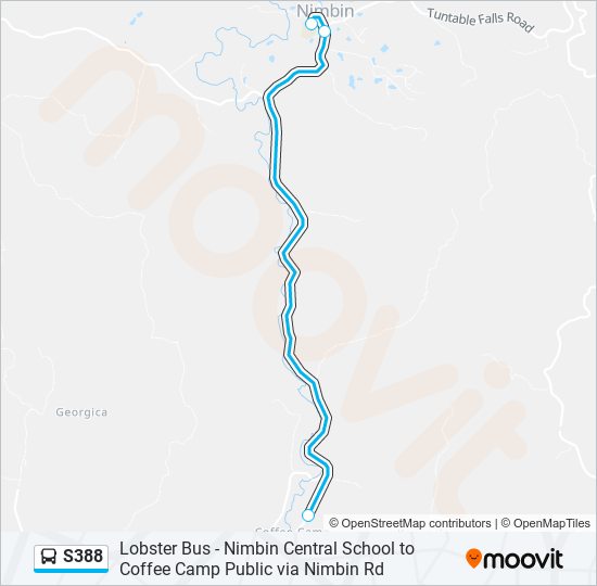 S388 bus Line Map