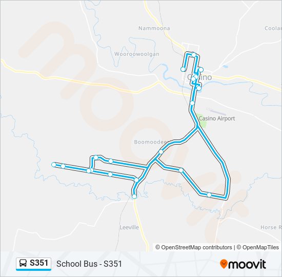 S351 bus Line Map