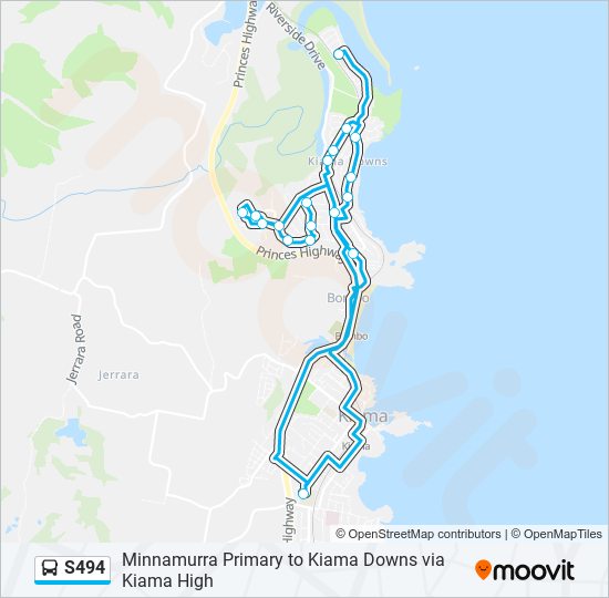 s494 Route: Schedules, Stops & Maps - Minnamurra Primary (Updated)