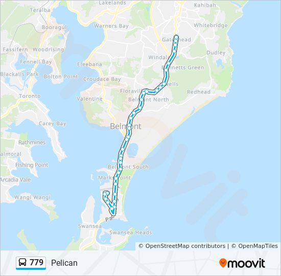 779 bus Line Map