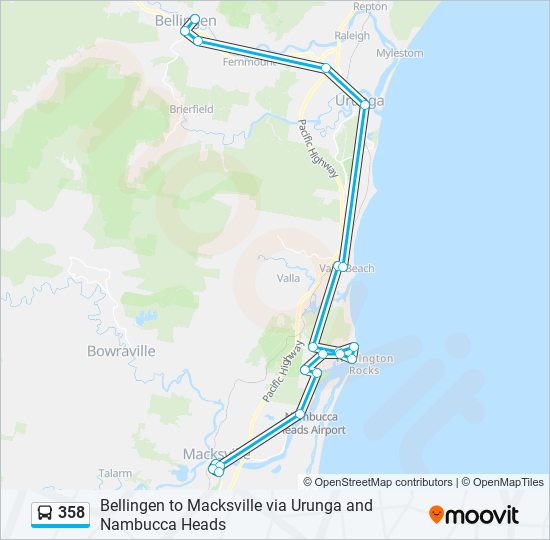 358 Route Schedules Stops Maps Macksville Updated 