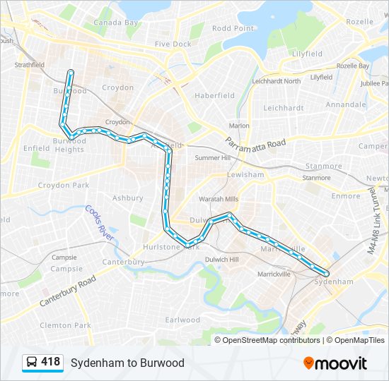 418 Route: Schedules, Stops & Maps - Sydenham Station (Updated)