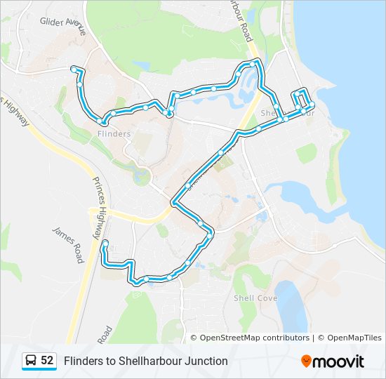 Mapa de 52 de autobús