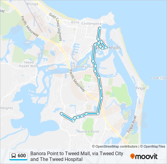 600 Route: Schedules, Stops & Maps - Tweed Heads (Updated)