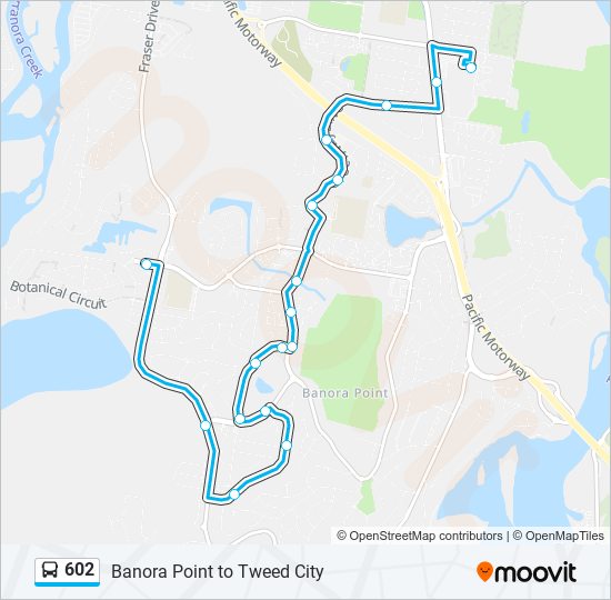 602 Route: Schedules, Stops & Maps - Banora Central Shopping Centre ...