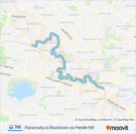 driving test blacktown route