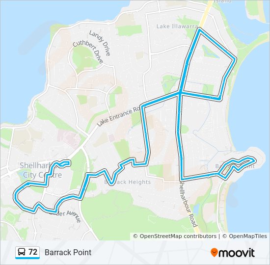 Mapa de 72 de autobús