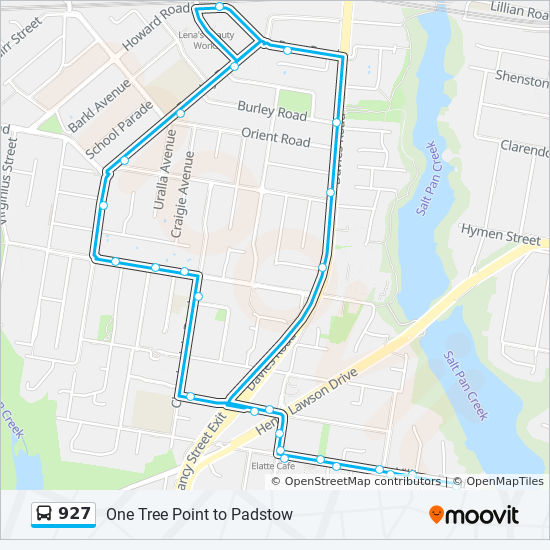 Bus 927 Route Map 927 Route: Schedules, Stops & Maps - Padstow Station (Updated)