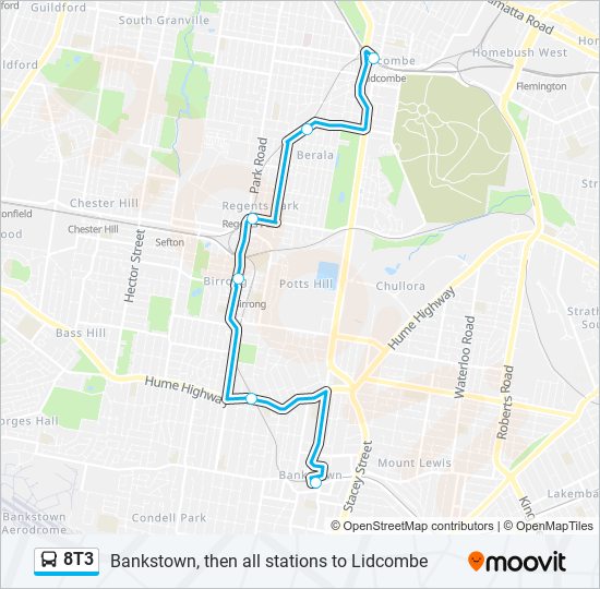 8T3 bus Line Map