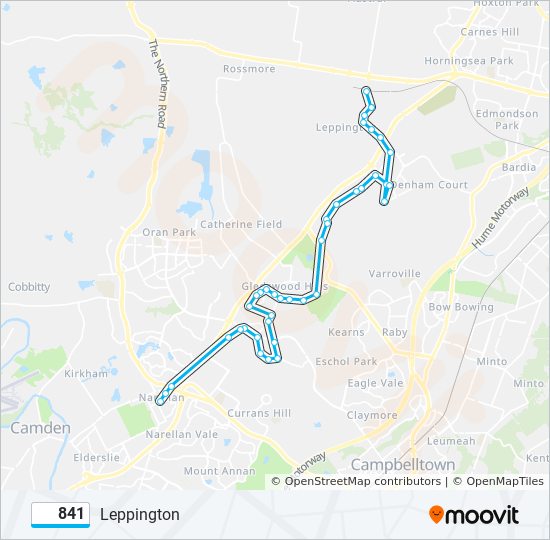 841 Route Schedules Stops Maps Leppington Updated