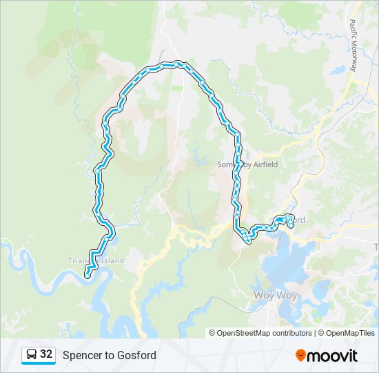 32 bus Line Map