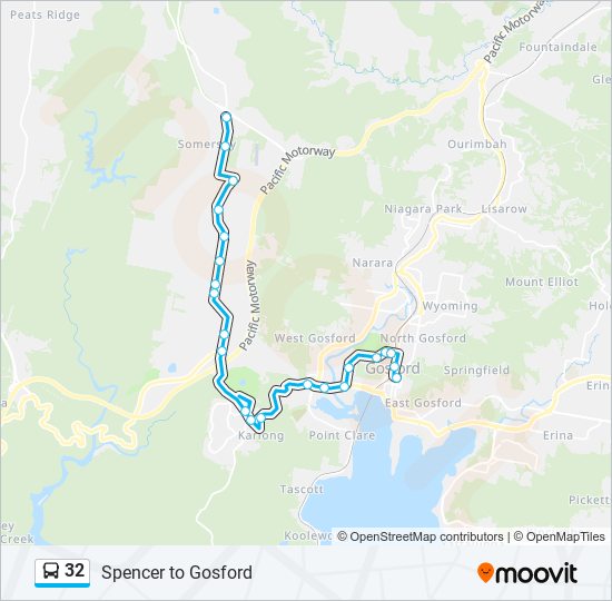 32 bus Line Map