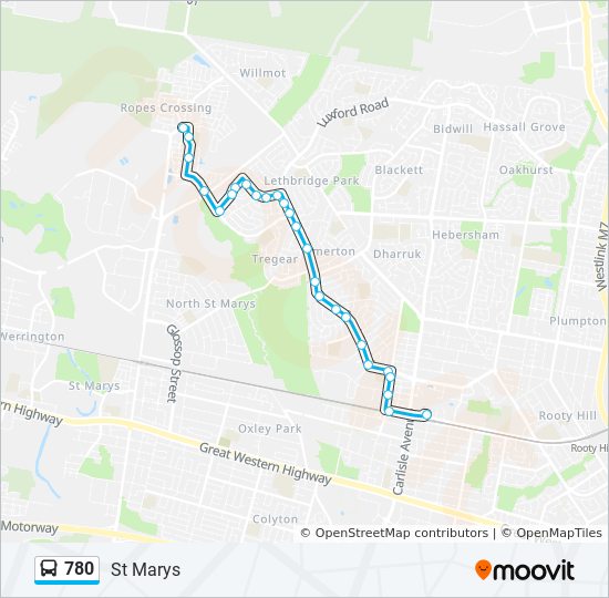 St Marys Nsw Map 780 Route: Schedules, Stops & Maps - St Marys (Updated)