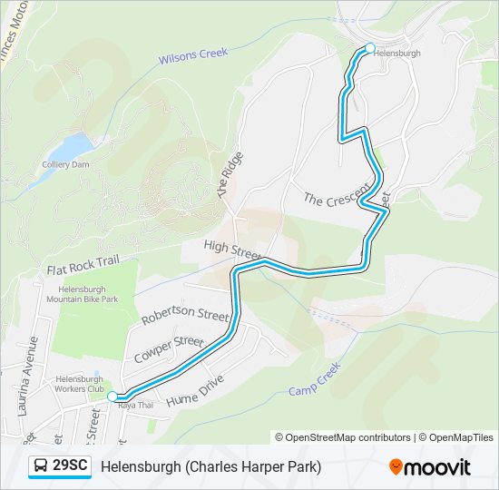 Mapa de 29SC de autobús