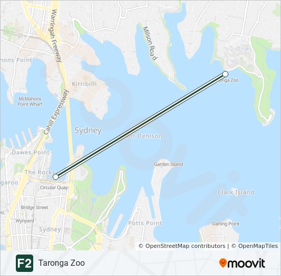 Mapa de F2 de ferry