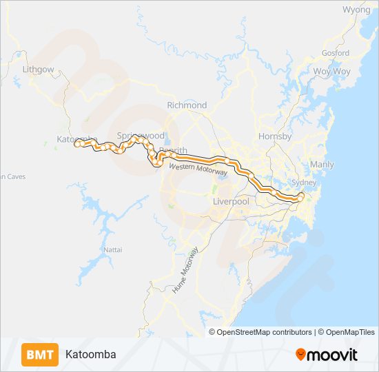 BMT train Line Map