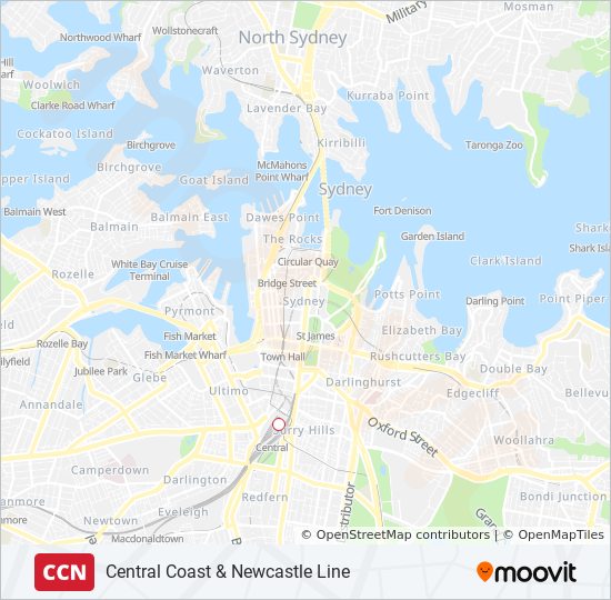 Central Coast Train Map Ccn Route: Schedules, Stops & Maps - Special (Updated)