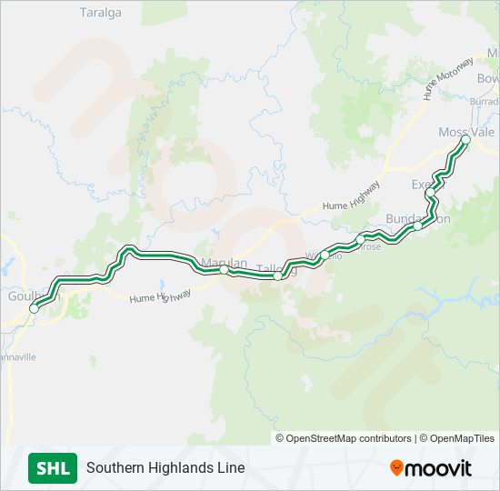 SHL train Line Map