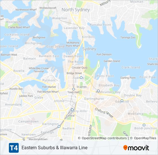 Cronulla Train Line Map T4 Route: Schedules, Stops & Maps - Cronulla (Updated)