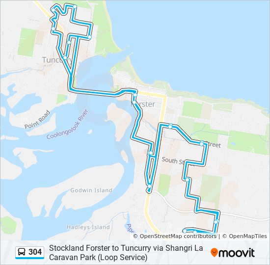 304 Route: Schedules, Stops & Maps - Forster (Updated)