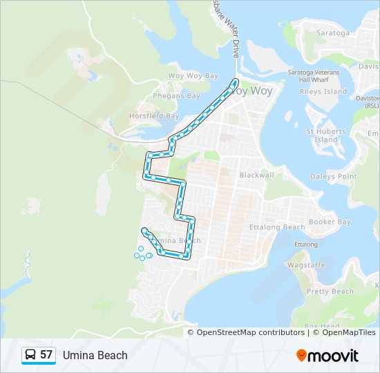 Mapa de 57 de autobús