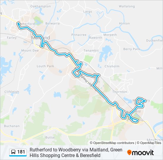 181 bus Line Map