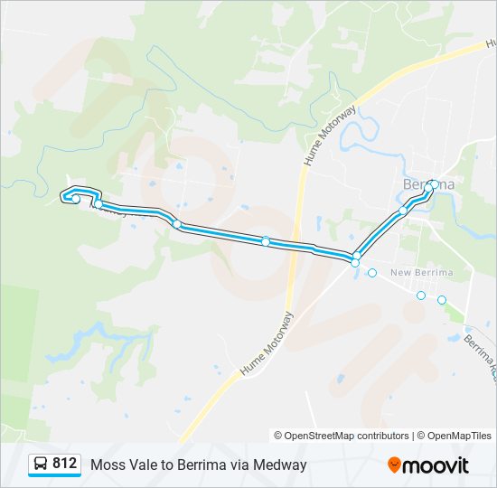 812 bus Line Map