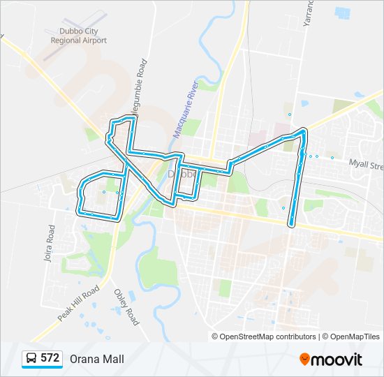 572 bus Line Map