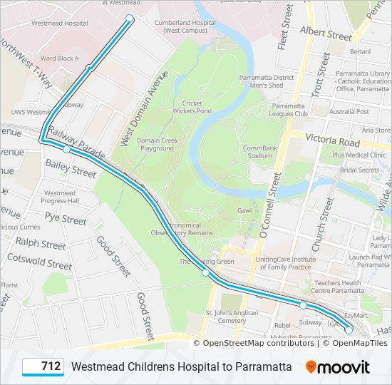 712 Route Schedules Stops Maps Childrens Hospital Updated 