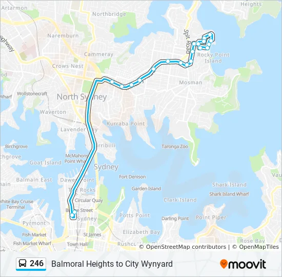 Bus 246 Route Map 246 Route: Schedules, Stops & Maps - Balmoral Heights (Updated)